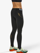 Women's Compression Tights for Hyrox, Marathon & Endurance | 15-20 mmHg Graduated, Low Rise