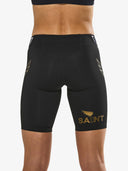 Women's Compression Shorts for Hyrox, Marathon & Endurance | 15-20 mmHg Graduated, Low Rise