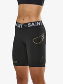 Women's Compression Shorts for Hyrox, Marathon & Endurance | 15-20 mmHg Graduated, Low Rise