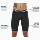 SA1NT LAYERS Men's P1 Elite Compression Shorts, features and graduated compression explained