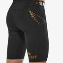 SA1NT LAYERS Men's P1 Elite Compression Shorts, second studio angle showing the side panel