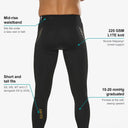 SA1NT LAYERS Men's P1 Elite Compression Tights, features and graduated compression explained