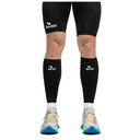 SA1NT LAYERS P1 Race Compression Calf Guards, front view on a white background, 15-20 mmHg graduated compression