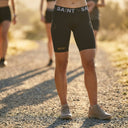 SA1NT LAYERS Women's P1 Elite Compression Shorts, worn outdoors on a road run