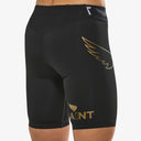 SA1NT LAYERS Women's P1 Elite Compression Shorts, second studio angle showing the side panel
