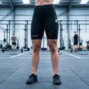 SA1NT LAYERS Women's P1 Ultra Compression Shorts worn in an indoor training hall