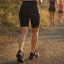 SA1NT LAYERS Women's P1 Ultra Compression Shorts worn outdoors on a road run